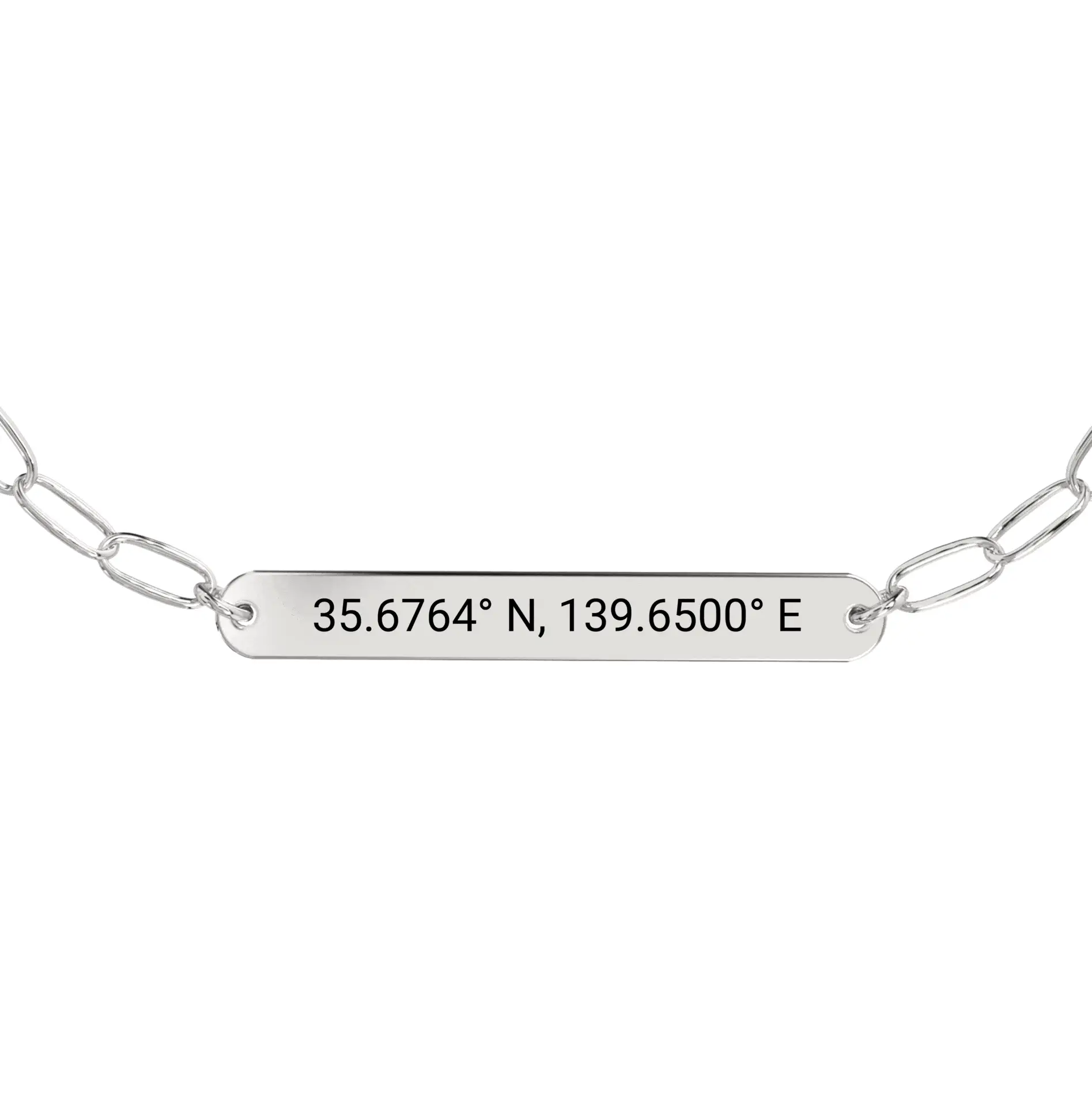 Coordinate Engraved Anklet/Bracelet - Image 7