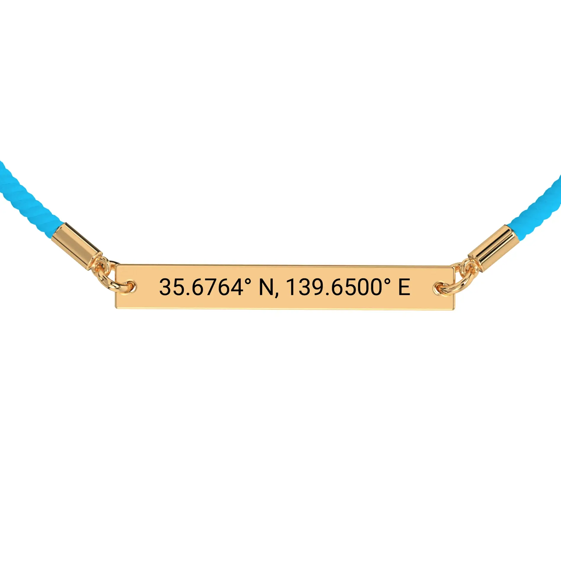 Coordinate Engraved Rope Bracelet - Image 14