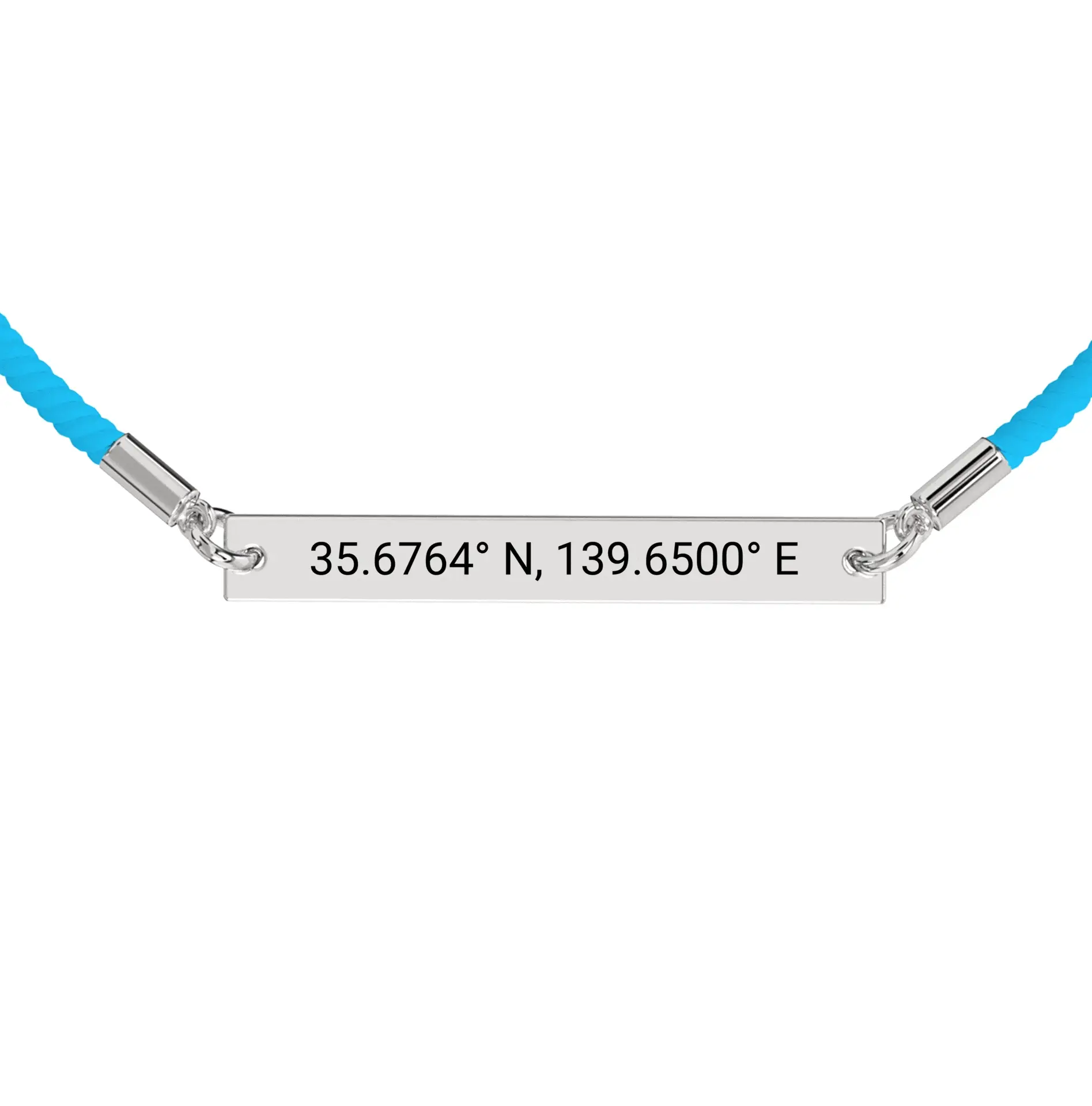 Coordinate Engraved Rope Bracelet - Image 16