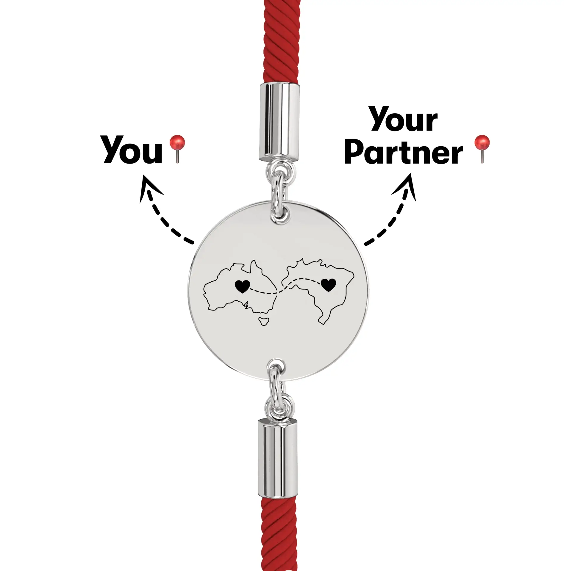 Long Distance Engraved Bracelet - Image 15