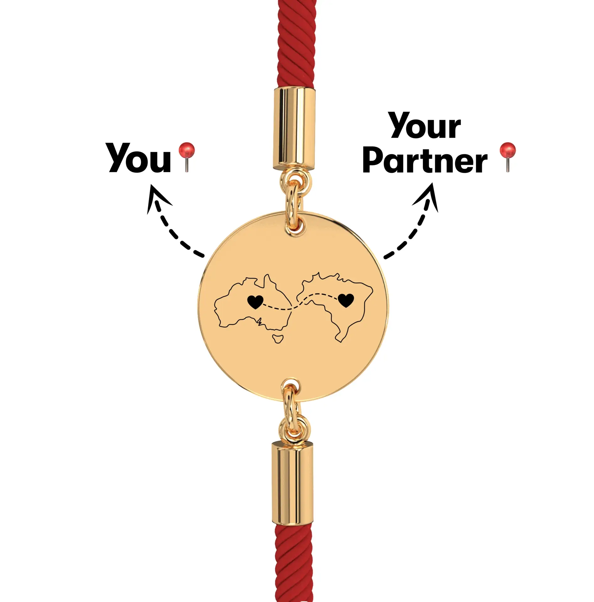 Long Distance Engraved Bracelet - Image 16