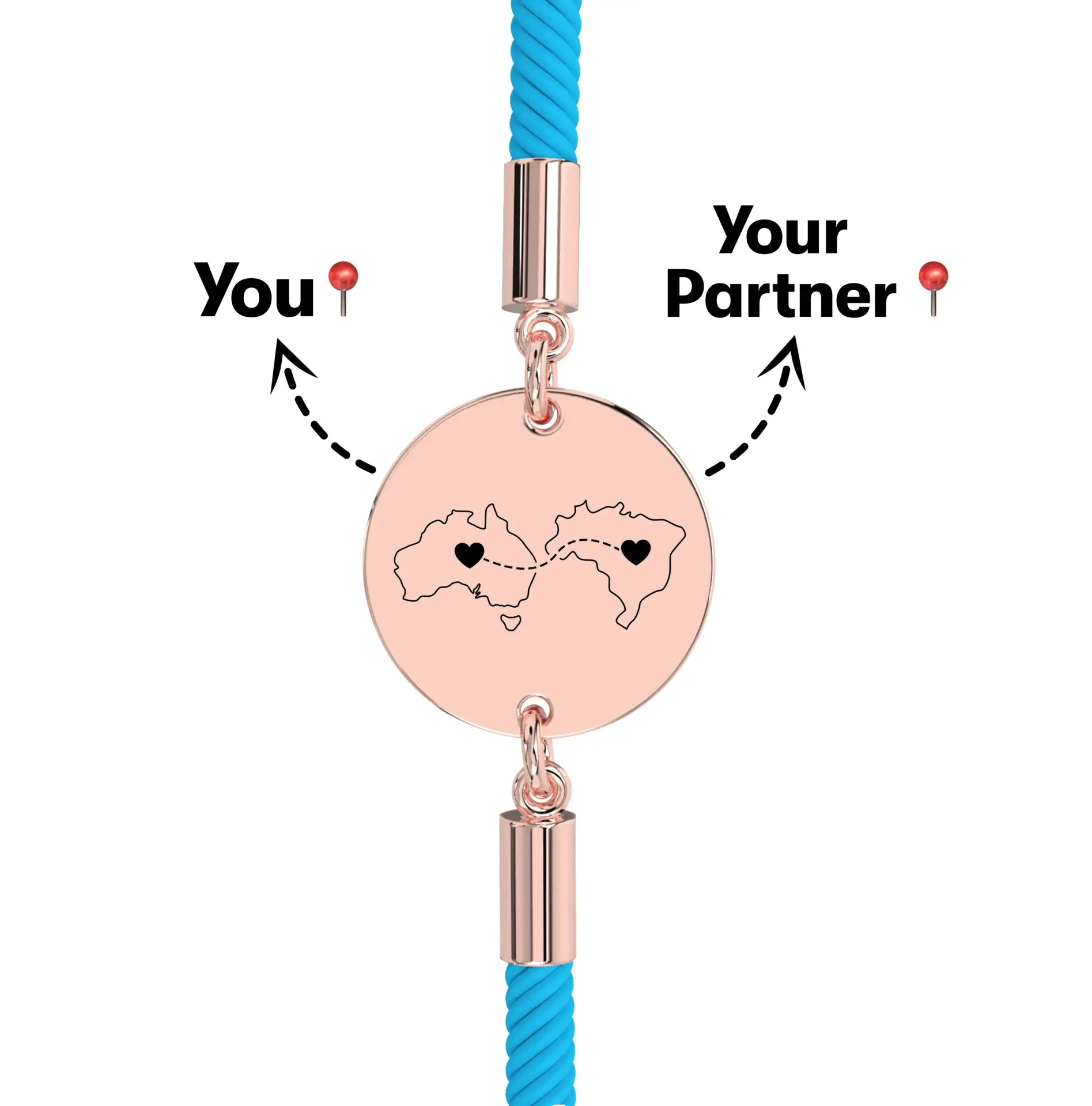 Long Distance Engraved Bracelet - Image 19