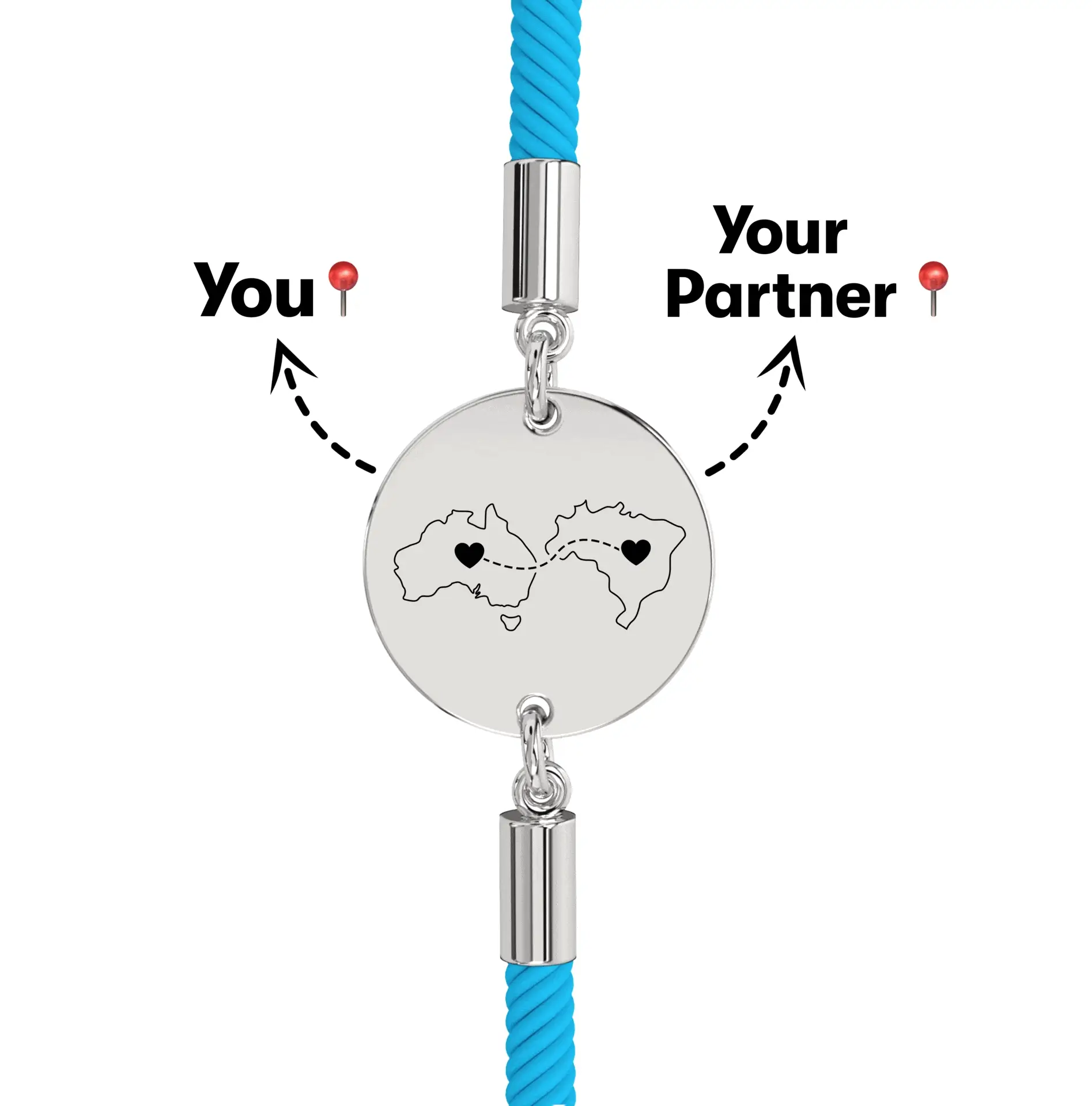 Long Distance Engraved Bracelet - Image 20