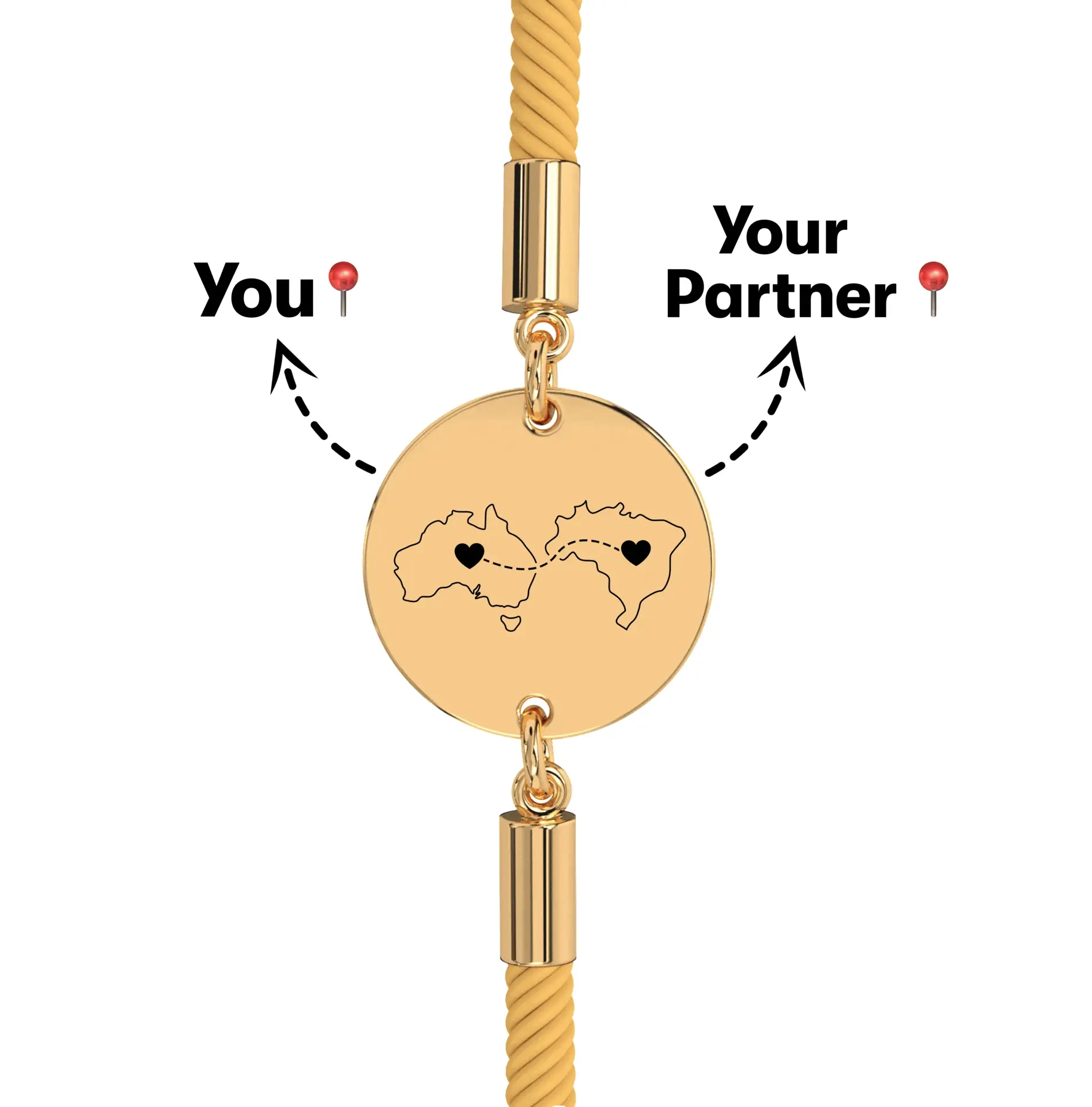 Long Distance Engraved Bracelet - Image 25
