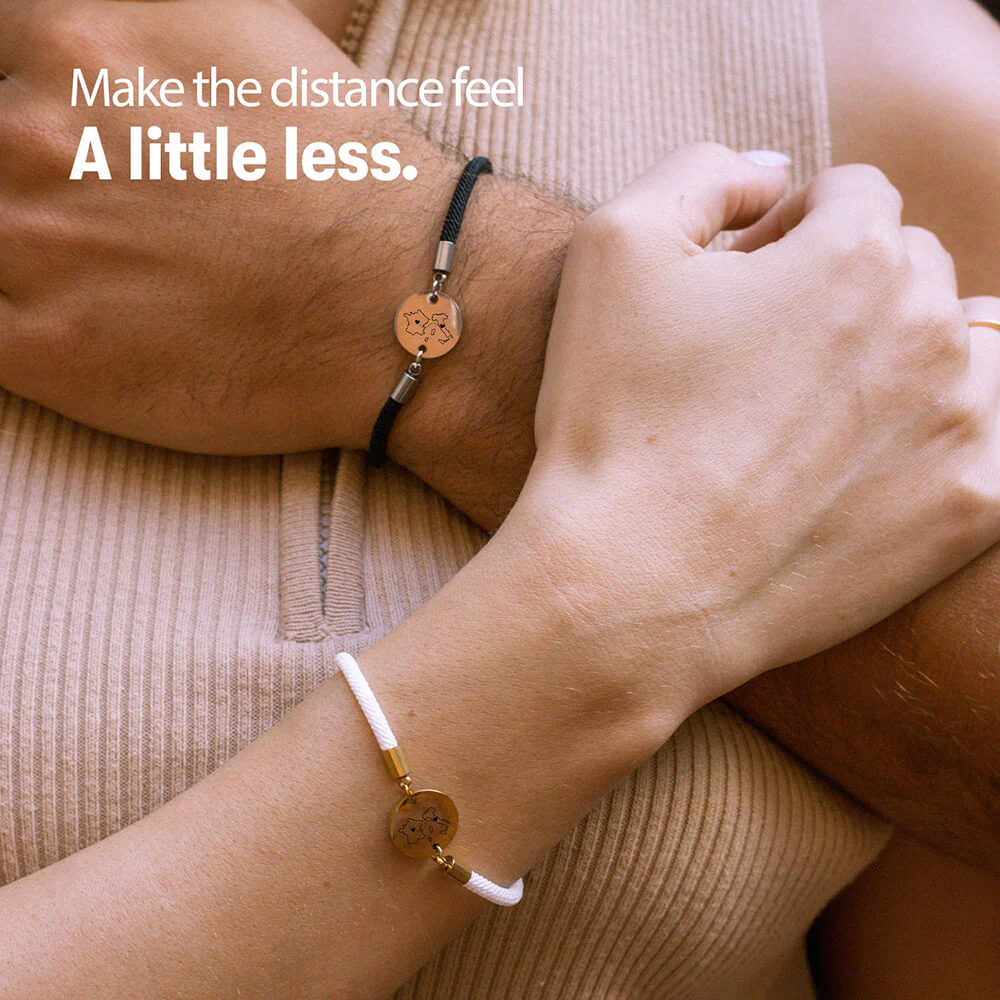 Long Distance Engraved Bracelet - Image 3