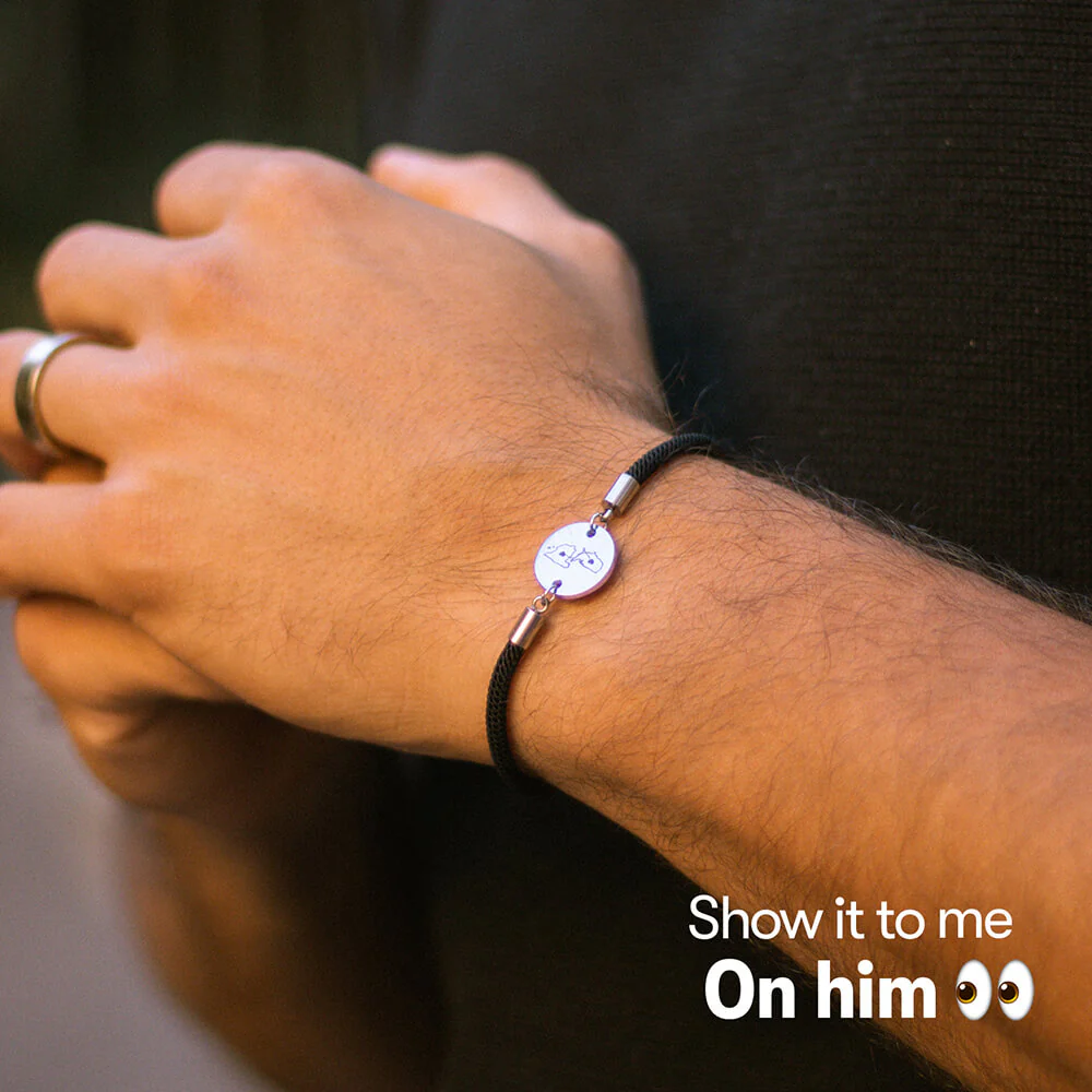 Long Distance Engraved Bracelet - Image 5