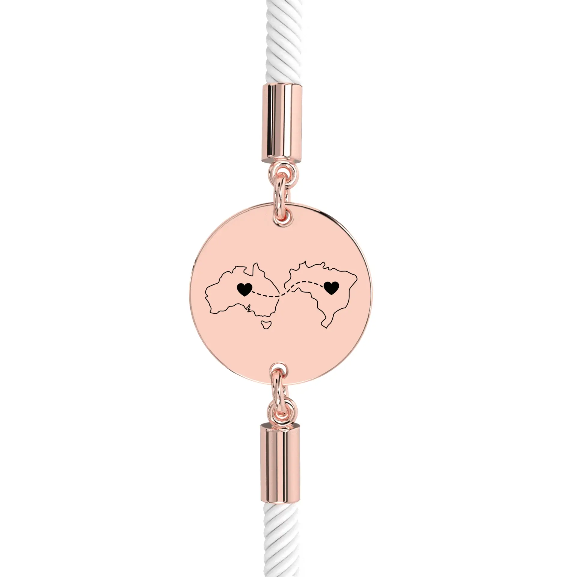 Dual Maps Engraved Bracelet - Image 10