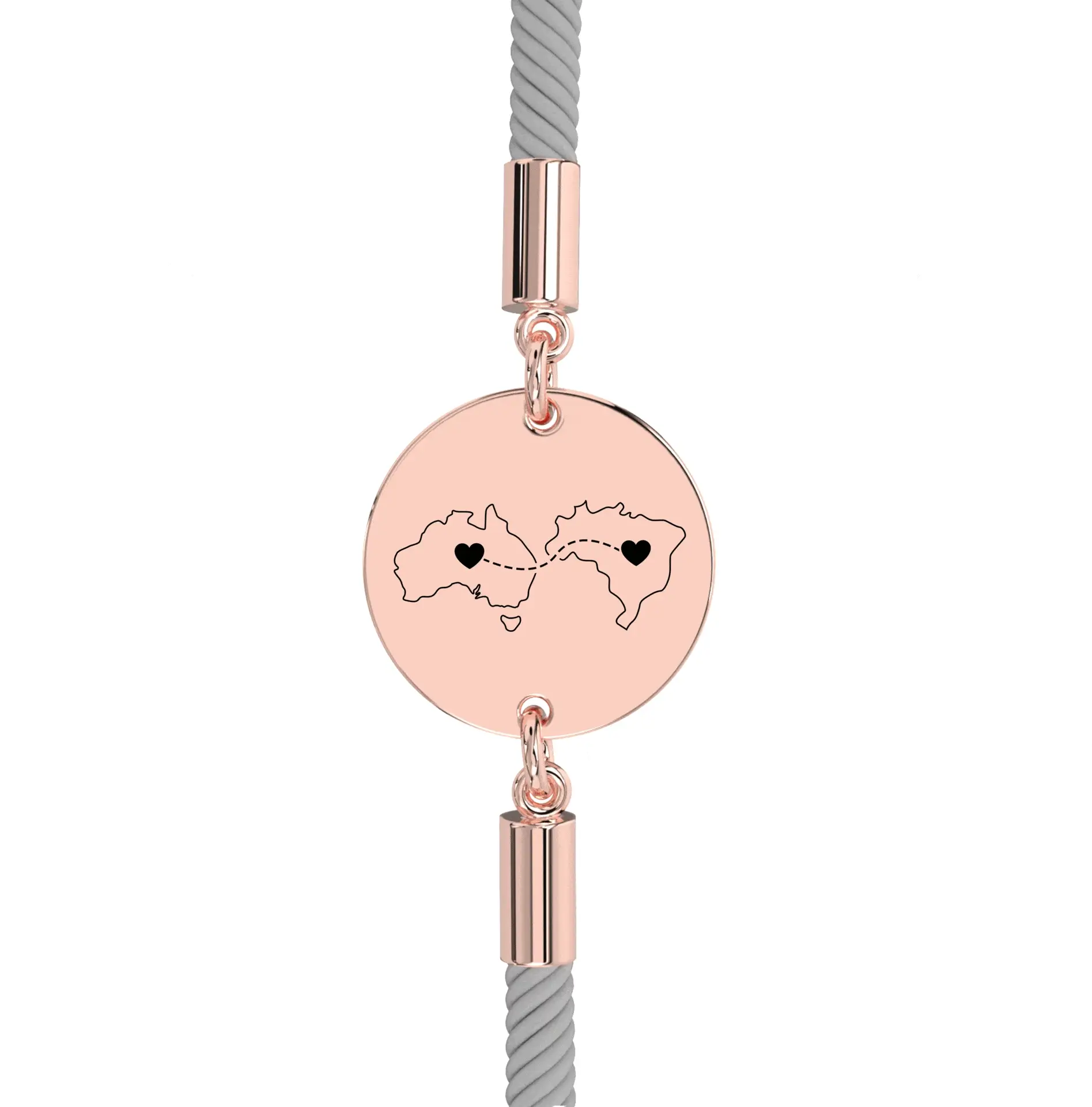 Dual Maps Engraved Bracelet - Image 13