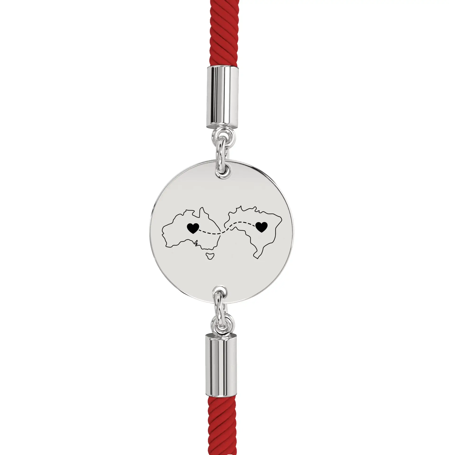 Dual Maps Engraved Bracelet - Image 14