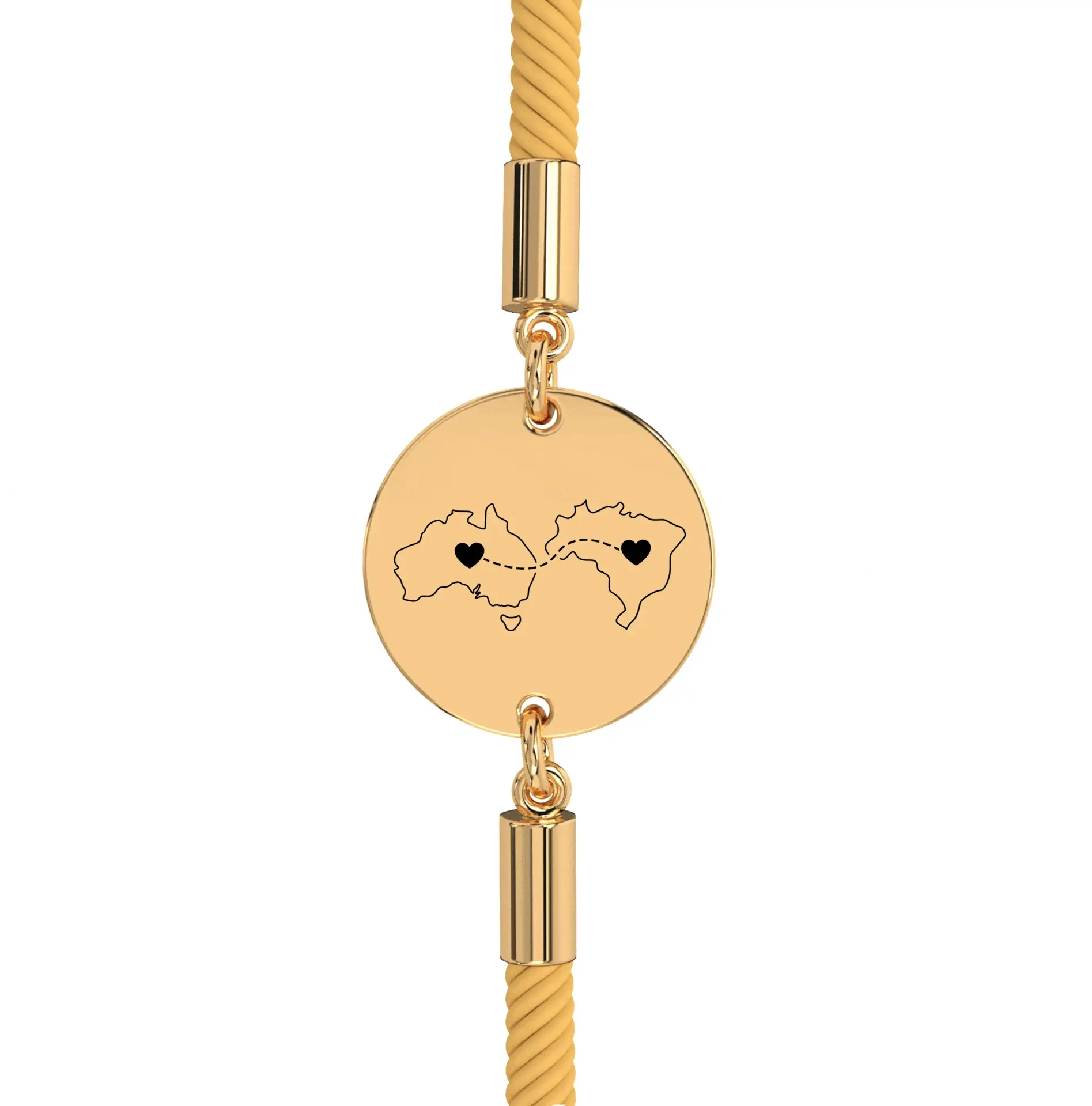 Dual Maps Engraved Bracelet - Image 24