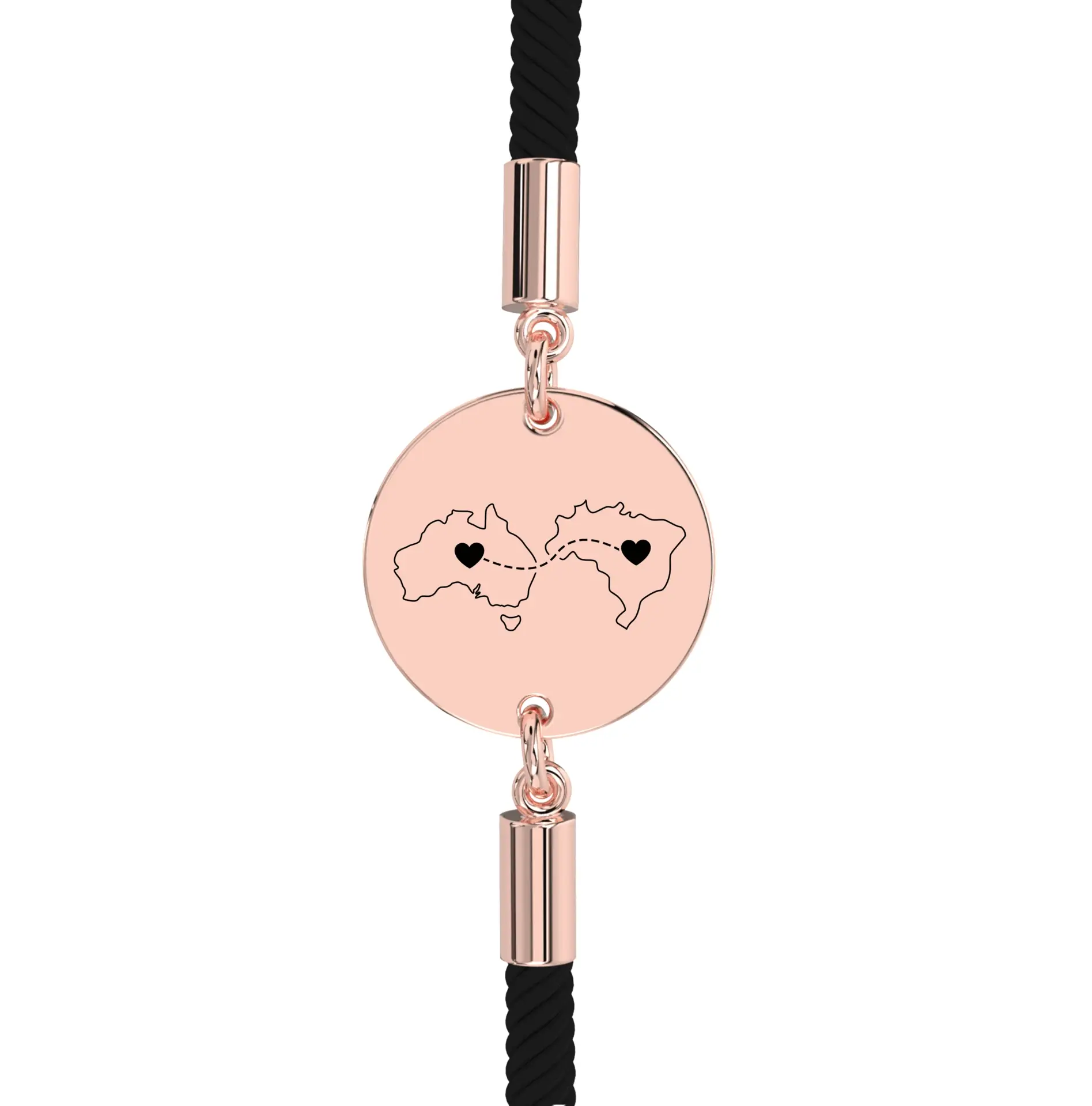 Dual Maps Engraved Bracelet - Image 7