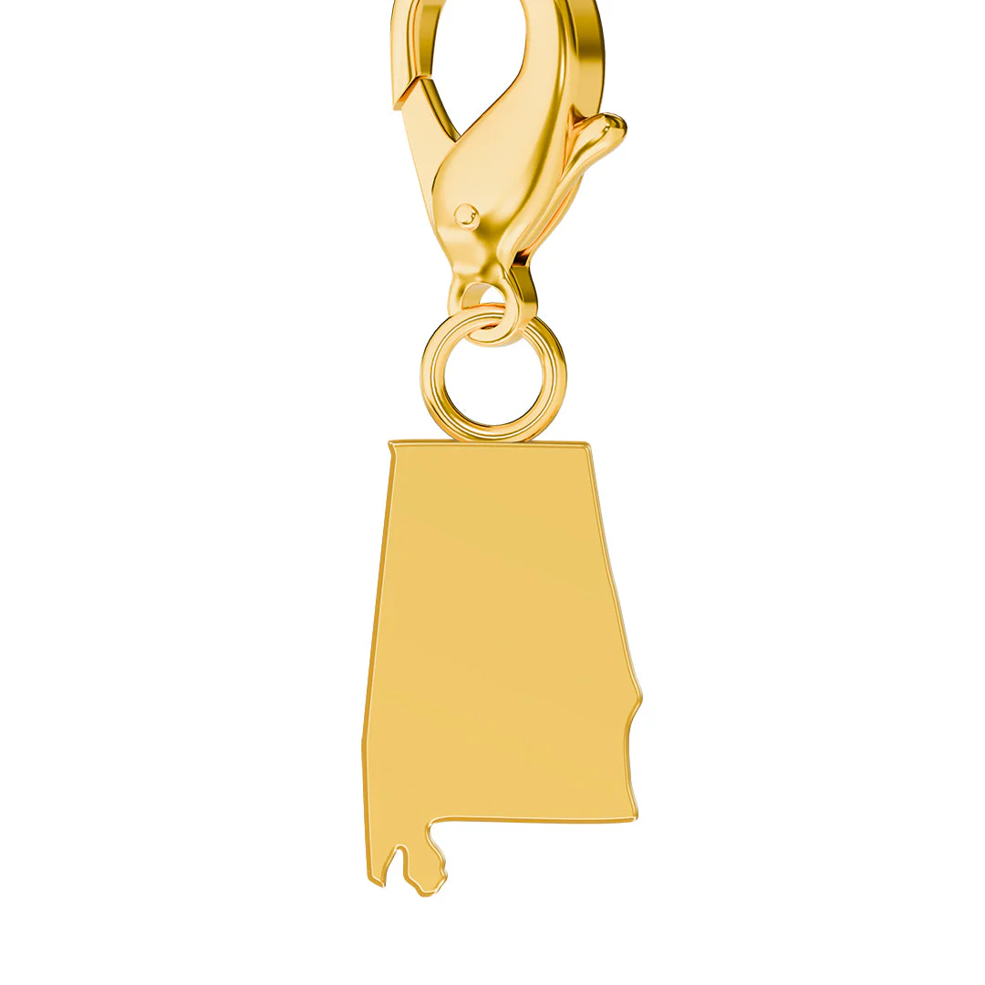 USA State Flag & Map Charms Set